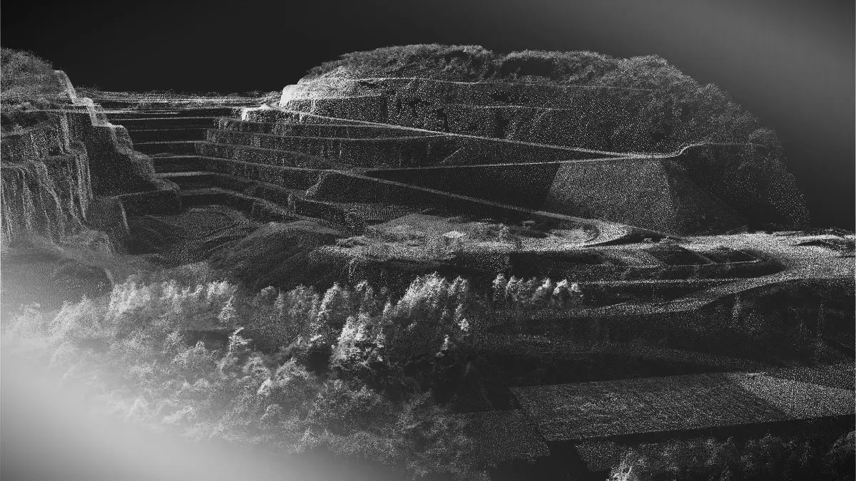 El horizonte con luz atravesando las nubes